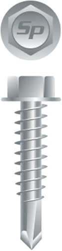 Unslot Indent Hex Wash Head,12-14X1-1/2,#3 Pt,Bx of 3,000