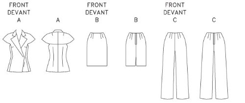 Patron de couture Vogue Patterns 8564 l'élégance du tailleur fait main - 2