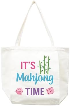 Bolsa Tote para Mahjong Hillban con porta tapete y fichas miniatura 2