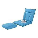  WUTONG Stressless Silla reclinable y reposapiés Silla de Piso Plegable Cojín de Asiento de Ventana Soporte de Respaldo Acolchado, 5 Colores