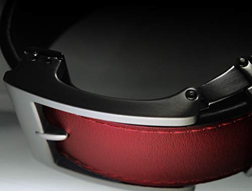 Classic Men's Leather Ratchet Click Belt - Gun Metal Buckle with Mahogany Brown Leather Belt (Trim to Fit: Up to 38'' Waist)3