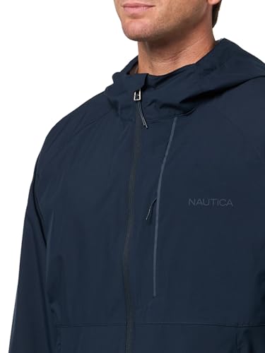Image of Nautica Men's Lightweight Sailing Jacket - Waterproof & Windproof, Breathable
