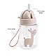 Done by Deer Trinkflasche mit Strohhalm – Celebration Sand – 280 ml – Lalee Design – BPA-frei & auslaufsicher – für Kindergarten, Schule & unterwegs – ab 6 Monaten