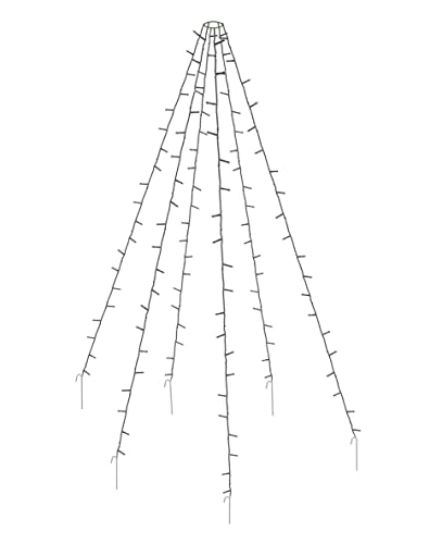 Spetebo Lichterkette für Fahnenmast und Weihnachtsbaum - 800 cm...
