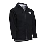 Surf-fur Full Zip Surfcheck Fleece Hoodie - Black - Men's & Women's - Heavy Waterproof Windproof Sweatshirt Zipper Jacket