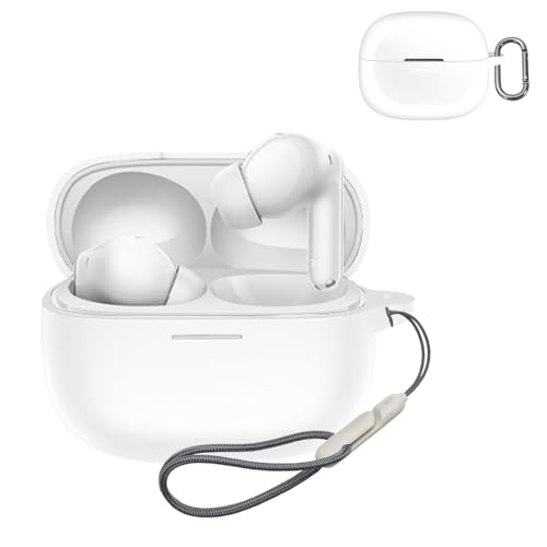 For Redmi Buds 8 Pro �P�[�X�ی�J�o�[ �ی�P�[�X �V���R���P�[�X SpinoArmor �����[�d�\ �S�ʕی� �����h�~ �L�Y�h�~ �ϏՌ� �h�o �y�� ���[ �J���r�i�t�� Redmi Buds 8 Pro�Ή��i�z���C�g�j