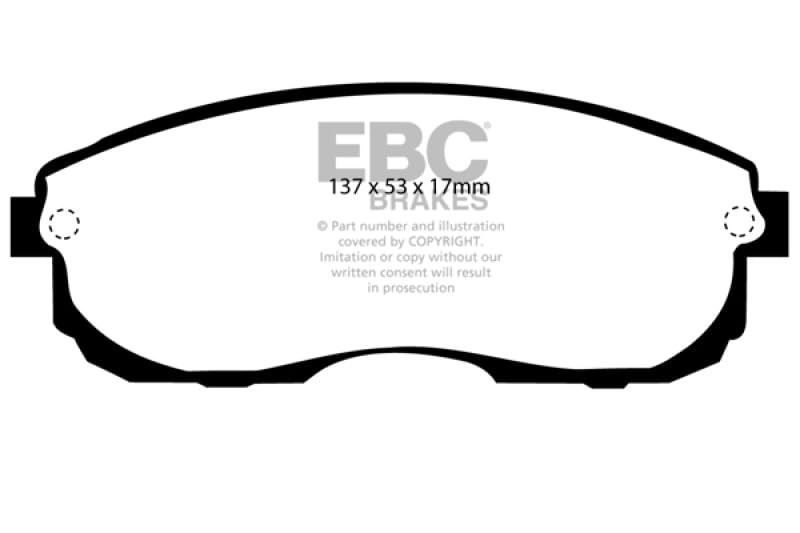 Image of EBC Brakes DP4775R Yellowstuff Street and Track Brake Pad