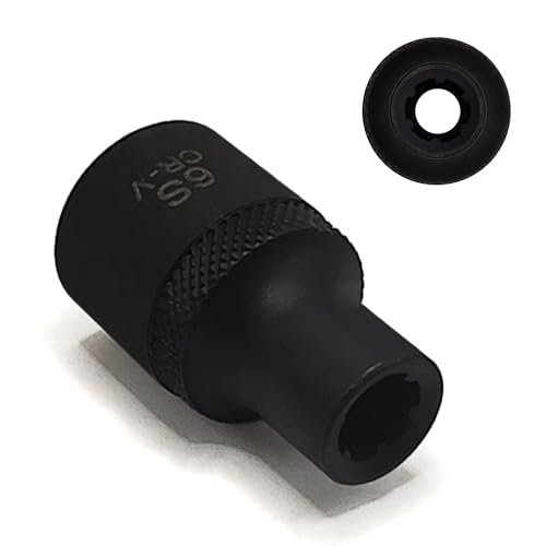 Image of 6S 1 /2 inch Drive Special Socket for Nissian Renault, 6 Tooth Socket | Balance Shaft Fixings, Cylinder Head Bolt Screw Removal, Brake Caliper Socket, Wrench Tool