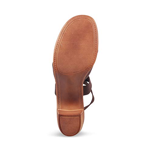 Image of SOLE HEAD Brown Heels Women Sandal