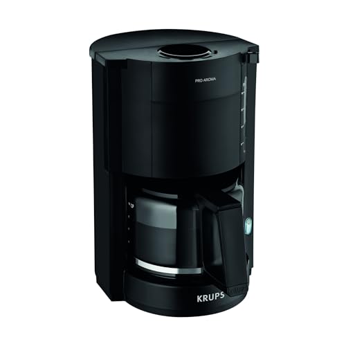 Produktfoto von Krups Filterkaffeemaschine ProAroma, Glaskanne, Warmhaltefunktion, Automatische Abschaltung, 10 Tassen, 1.050 W, Weiß,…