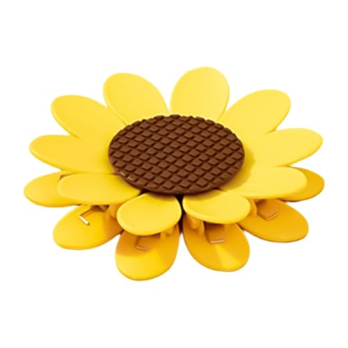Clips magnéticos para bolsas - Linda decoración de girasol para sellar alimentos, pinzas de cierre para bolsas | Para aperitivos, pan, galletas, hogar, cocina, oficina, camping, dormitorio