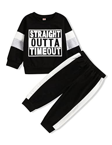 Image of TUEMOS Toddler Boy Clothes Sweatsuits Fall Winters Boy Outfits