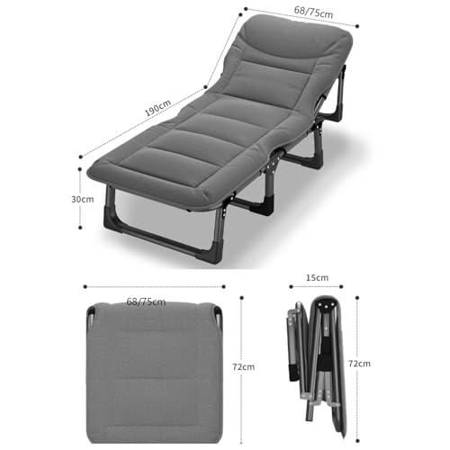 Bain de Soleil Pliable pour Moments de Détente sur le Balcon