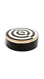 Material: Porzellan Jonathan Adler - Dose - Op Art Round Box - Porzellan - Schwarz, Weiß - verziert mit 24 karätigem Gold - Maße (ØxH): 11,5 x 3,8 cm