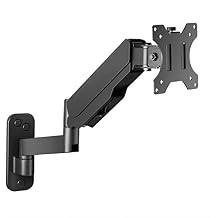 UPGRAVITY Monitor Wall Mount for 17-32 inch Flat/Curved Screen, Computer Monitor Wall Mount Arm Holds up to 17.6lbs, Tilt, VESA 75x75/100x100 mm