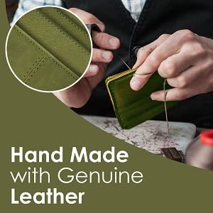 Spiffy Genuine Leather Wallet for Men, Green - Image 7