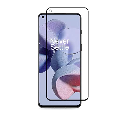 Image of STP FEEL Tempered Glass Compatible for OnePlus Nord 2 5G / Nord CE 5G / Nord CE 2 5G / Nord 2T 5G | Edge to Edge Coverage Screen Protector Guard | Full Screen Protector (6.43 Inch, Pack of 1)