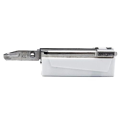 Parker Safety Razor, 20 Platinum Chrome Injector Razor Blades in Key Dispenser for Modern and Vintage Injector Razors, Made in the USA