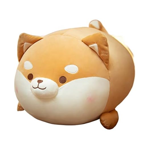 SSxgslbh 35cm 50m 70cm Shiba Inu Plysch Leksak Fylld Djur Fett Hund Kudde Kudde Barn Leksak Kudde Jul Födelsedaggåva (Color : Brown, Height : 70cm)