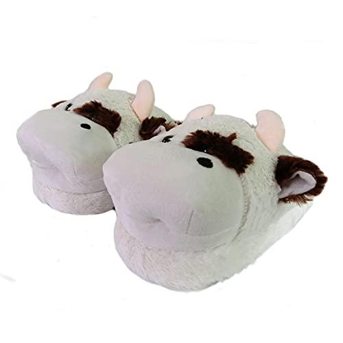 Onmygogo Pantoufles Fantaisie en Peluche pour Femme (37/40 EU, Cow, numeric_37) Cover