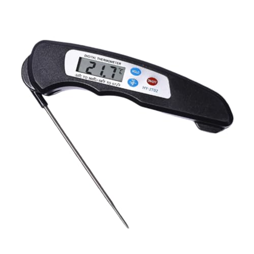 SKY-TOUCH Digital Meat Thermometer Instant Read Waterproof Food Thermometer Foldable Long Probe Food Cooking Thermometer with F/C for Kitchen Cooking Grill Candy
