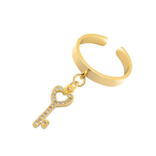 Image of Spinningdaisy Dangling Mighty Tiny Charm Adjustable Ring