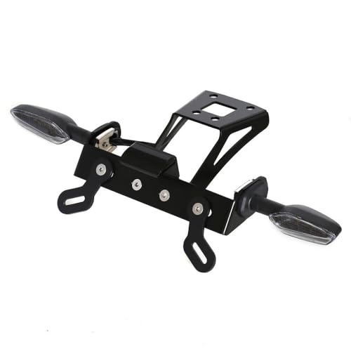 Image of Tail Tidy /Fender Eliminator for Ninja 400 Z400 Ninja250 Ninja 500 Z500 2018-2025 License Plate Bracket wth Rear Turn Signals & LED Light (Smoke)