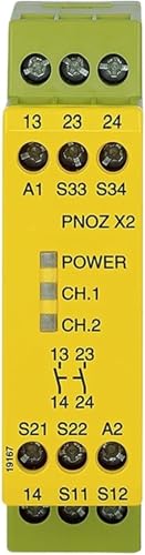 Relais d'arrêt de sécurité industriel PNOZ X2 module surveillance 774303