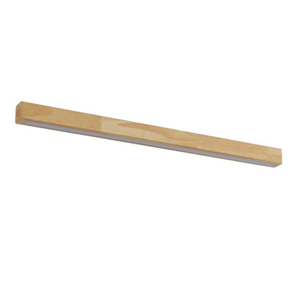 HXYSXHJUO Modern Wall Light Linear Sconce Vanity Lamp, Wooden Mount Lighting Fixture 3 Color Mode Sconces, Pendant