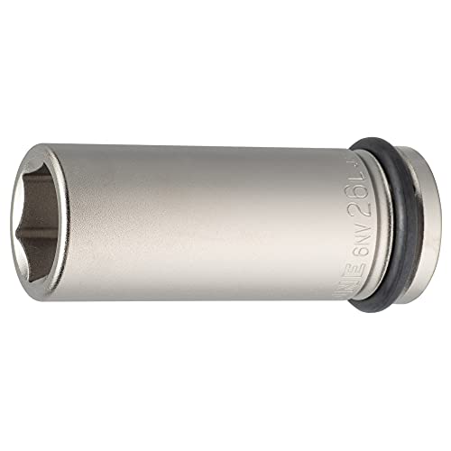 TONE HP6NV-26L Long Socket for Impact: 0.7 inch (19.0 mm) (3/4 inch), Double Side Width 1.0 inches (26 mm)