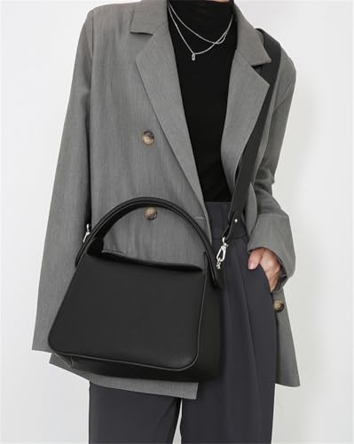 Women Geniune Leather Crossbody Bag Retro Tote Handbag Versatile Shoulder Purse Commuting Dating Travel3