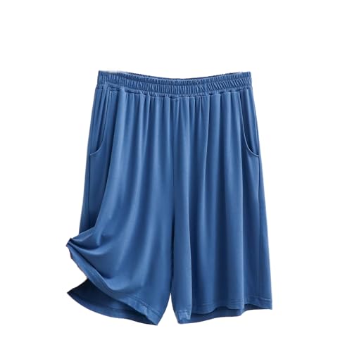 Generic Men's Soft Pajama Shorts Plus Size Cotton Pajama Shorts Lightweight Bottoms Soft Sleep Short Pants Loungewear