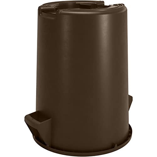 Image of Carlisle FoodService Products Bronco Round Waste Bin Trash Container 20 Gallon - Brown - Pack of 1