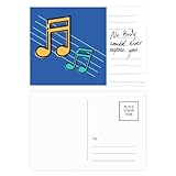 Musikschild Postkarte Karte Wichtige Person Jahrestag