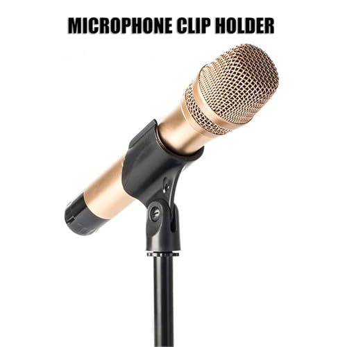 GLEAM Microphone Stand, Mic Stand Floor Detachable Boom Mic Arm Stands with Weighted Round Base, Height Adjustable from 34\" to 60\" - Thumbnail 6