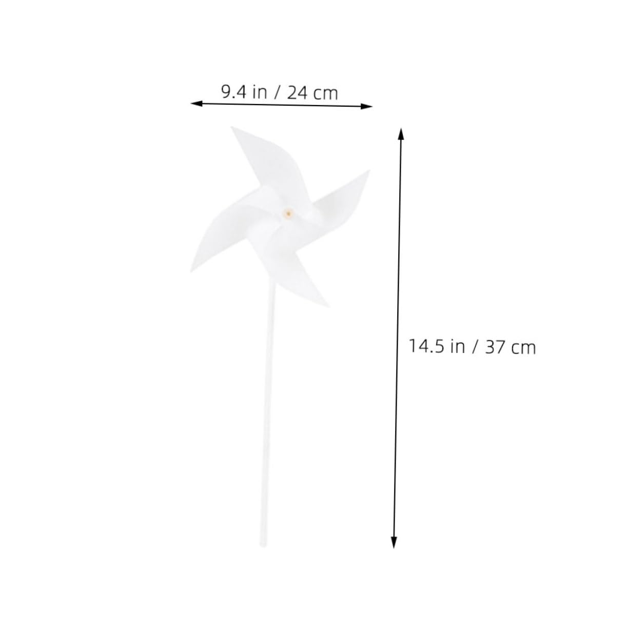 Sosoport DIY Pinwheel Windmills for Boys and Girls 30pcs Unpainted Paper Craft Toys for Educational and Party Decorations