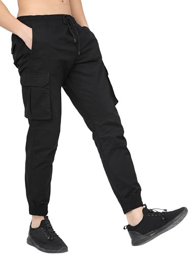 Image of Highlander Men's Cargo Jogger Trousers | Perfect for Casual Outings,Travel & Work Wear with Utility Pockets