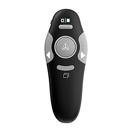 Qui Wireless Presenter Remote RF 2.4GHz USB Presentation Remote Control PowerPoint Presentation Clicker for Mac Keynote PC Laptop PPT