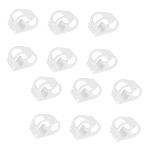 NAMOARLY 12pcs Hose Clamp Flow Control Tube Clip Water Flow Control Clip Tube Tubing Clamps Hose Valves Tube Clamp Siphon Clamp Siphon Hose Clip Infusion Bottle Tube Clip Ppc White