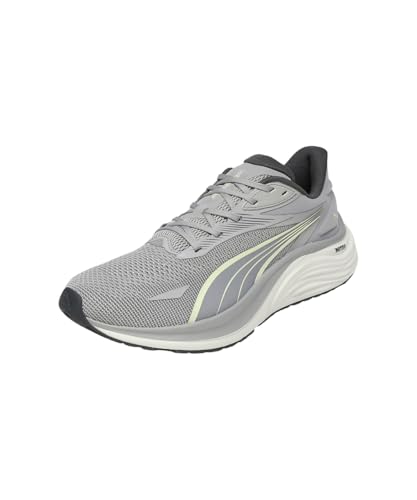 PUMA Electrify Nitro 4, Zapatillas para Correr de Carretera Hombre, Gris Echo Gold Moon, 42 EU