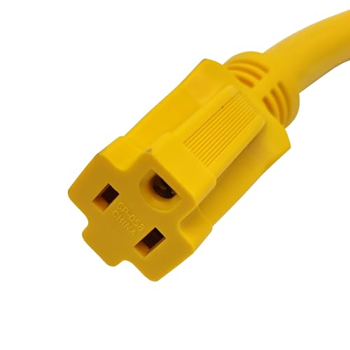 image for Parkworld 691975 RV Pigtail Shore Power 30A Male L5-30P to 5-15R Femal