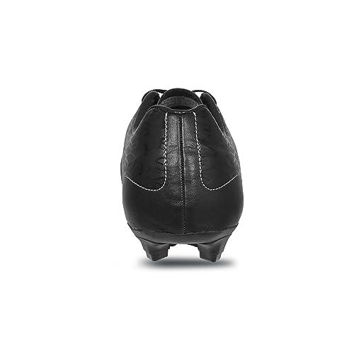 Image of Vector X Dynamic Football Shoes for Men Sports and Athletic Footwear with PVC Synthetic Leather Having EVA Insole Lightweight and Comfortable Soccer Shoe Jet Black
