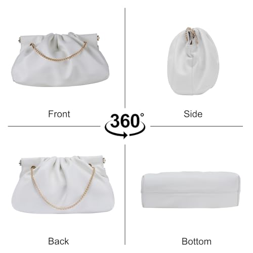 TRBSXRT Cloud Pouch Handbag for Women - Luxurious Shoulder Bag Cute Leather Crossbody Tote Bags3