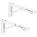 SOTECH 1 para składanych wsporników do dużych obciążeń, kolor biały (250 x 120 mm), nośność do 150 kg, wspornik półek do montażu na ścianie