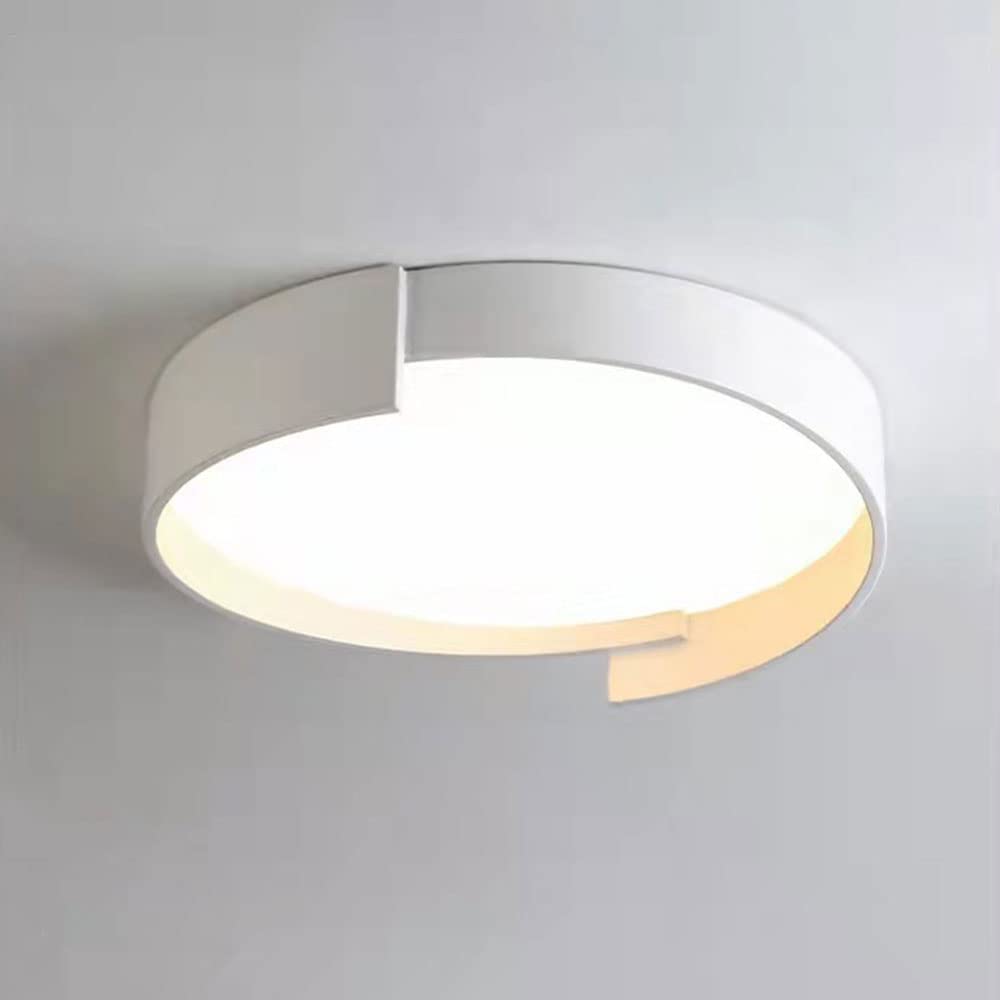 Luminaire de plafond design mince et circulaire avec éclairage LED tricolore chic