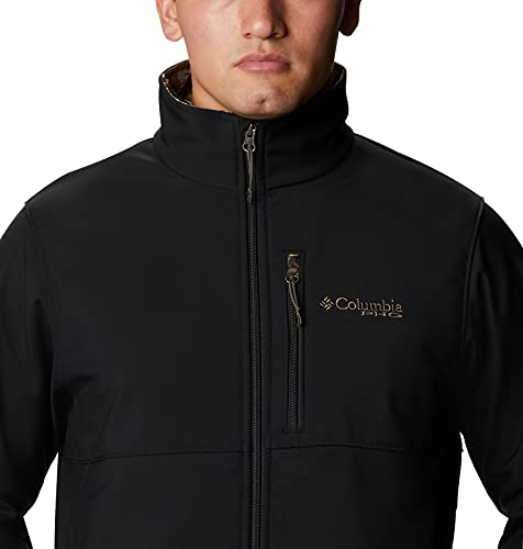 Columbia Men's Phg Ascender Softshell Jacket, Black/Rt Edge, Large #TOP3
