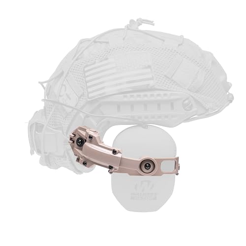 TIgrett Outdoors ARC Rail Adapter for Tactical Helmets - Compatible with Walker's Razor and Razor Digital Earmuffs Upgraded Attachment on Earmuffs Color- Flat Dark Earth