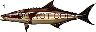 Cobia Beautiful Fish Decal | Fishing Decal for Boat, Car, Vehicle, Truck Etc. | Waterproof Vinyl Sticker | Many Sizes & Styles Available | 12" to 40" by Digital Fish Art (Medium, Position 1)
