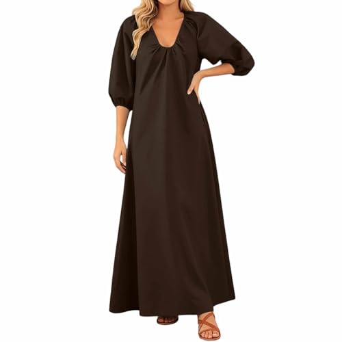 Robe midi fluide à rayures coupe ample pour camoufler les rondeurs au quotidien