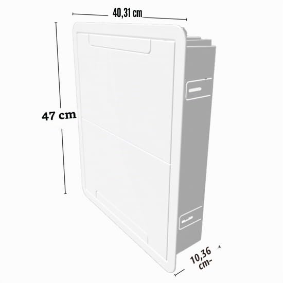 On-Q Legrand ENP1700NA ENP1700NA - Caja de almacenamiento de dispositivos de TV de 17 pulgadas, caja eléctrica, caja de gestión de cables de doble propósito en pared para almacenamiento de